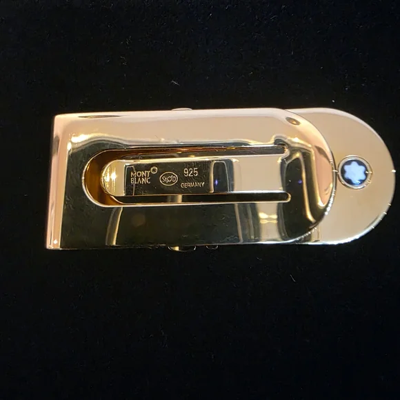 Montblanc Gold Vermeil/ 925 Silver Money Clip. Made In Germany (NWT) - Picture 8 of 17